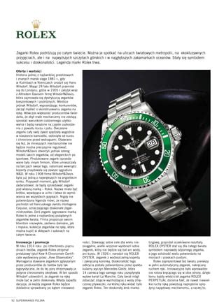 rolex polska kontakt